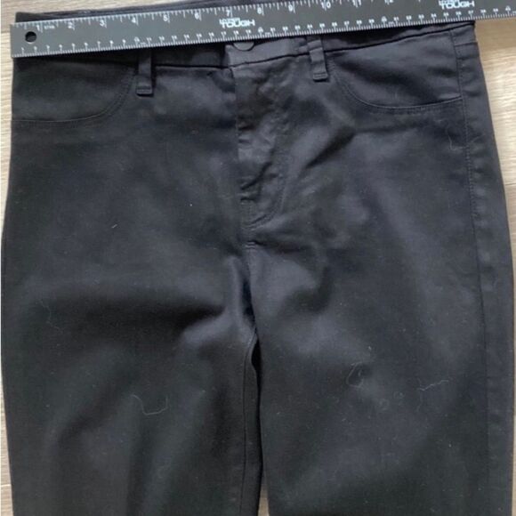 J Brand Jeans Women’s Size Waist 27 Color Black Mid- Rise Anja Cuffed Crop - Picture 4 of 10